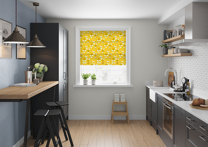 Bergen, Ochre - Twist&Fit Roman Blind - Image 5